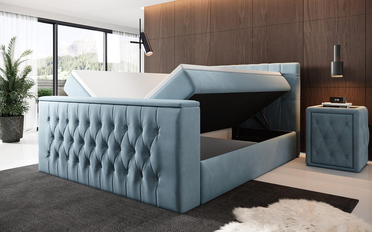 Boxspringbett Velano mit TV Lift und Stauraum