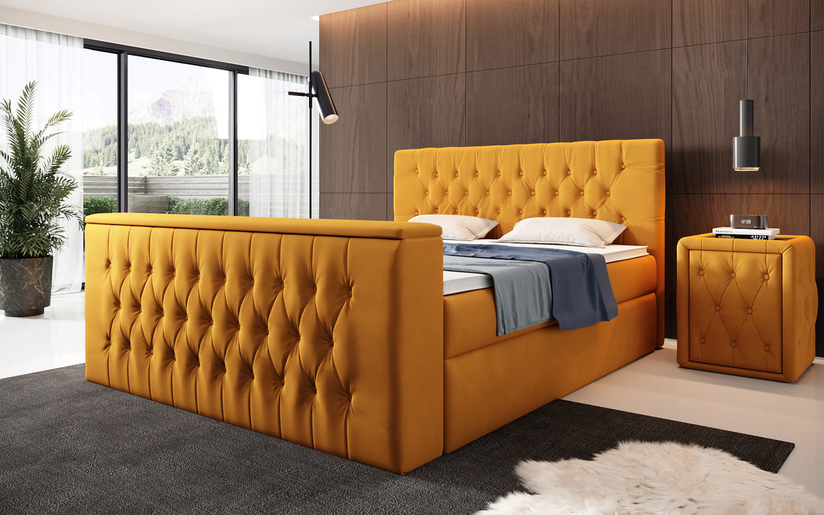Boxspringbett Velano mit TV Lift und Stauraum