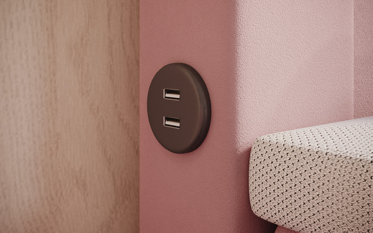 Boxspringbett Minera mat LED, USB an Späicherplatz