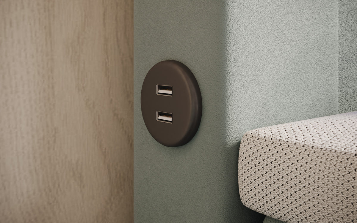 Boxspringbett Minera mat LED, USB an Späicherplatz