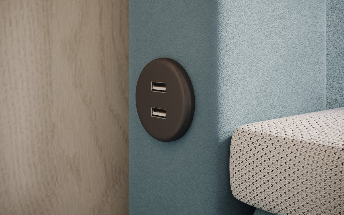 Boxspringbett Minera mat LED, USB an Späicherplatz
