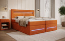 Boxspringbett Minera mat LED, USB an Späicherplatz