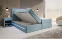 Boxspringbett Voyage mat LED a Späicherplaz a Samt