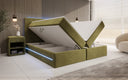 Boxspringbett Voyage mat LED a Späicherplaz a Samt