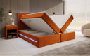 Boxspringbett Voyage mat LED a Späicherplaz a Samt
