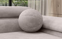 Round Decorative Pillow Sphere ⌀35 cm made of Corduroy