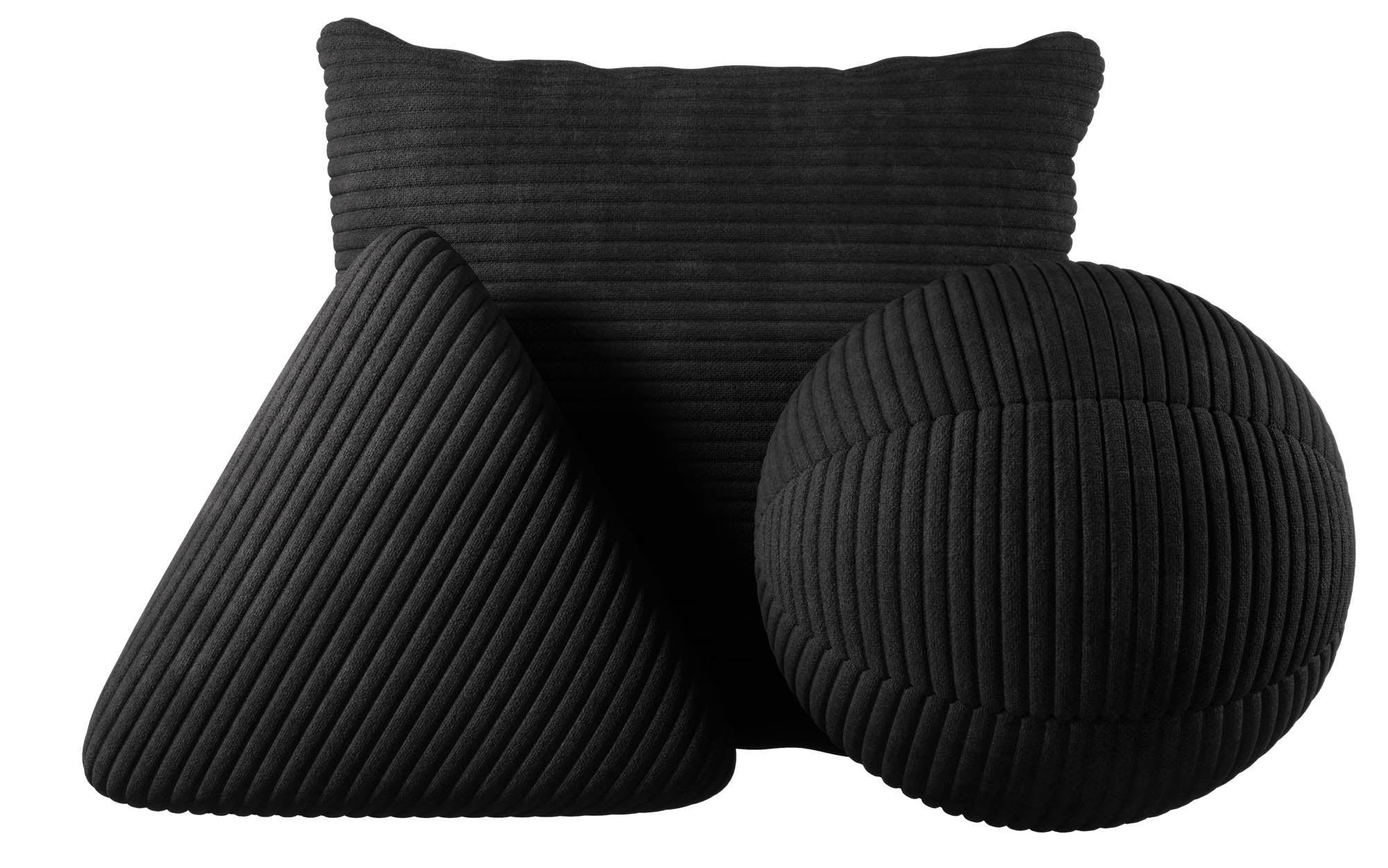 Zierkëssen-Set Gava/Sphere/Nook aus Cord