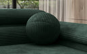 Round Decorative Pillow Sphere ⌀35 cm made of Corduroy