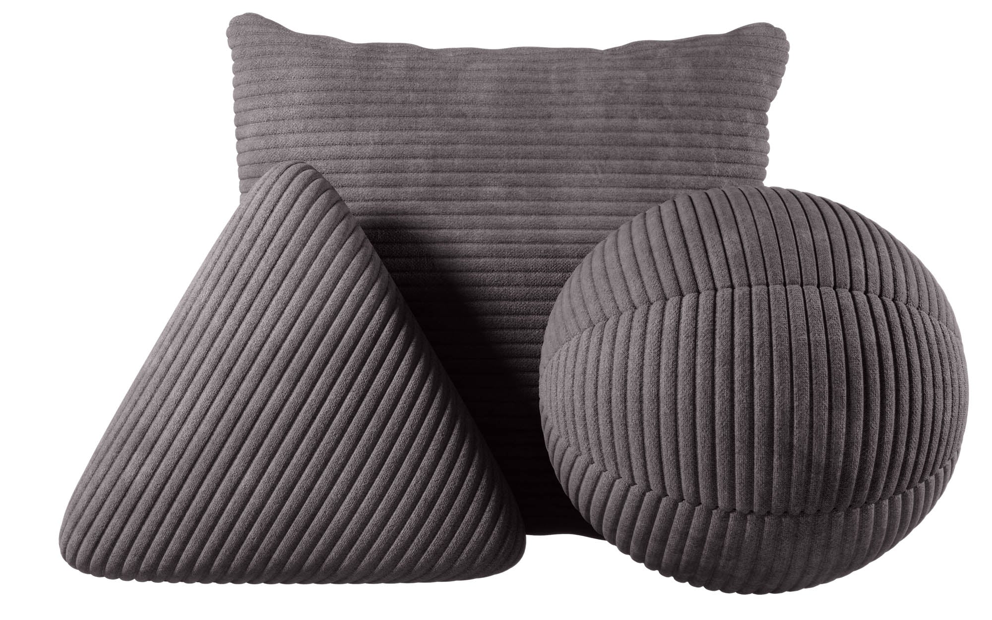 Zierkëssen-Set Gava/Sphere/Nook aus Cord