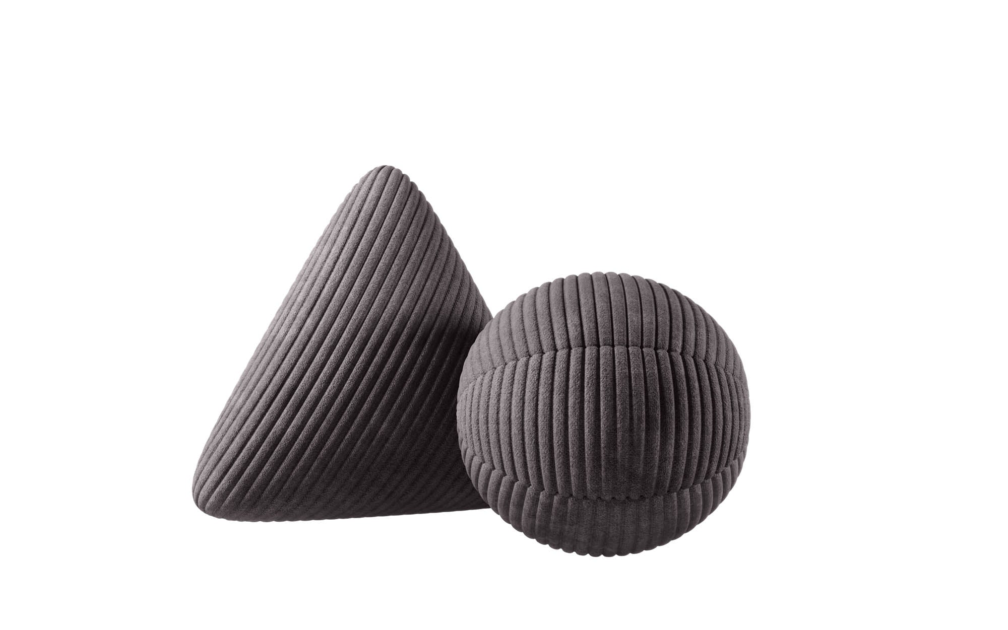 Zierkëssen-Set Globe/Nook aus Cord