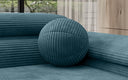 Round Decorative Pillow Sphere ⌀35 cm made of Corduroy