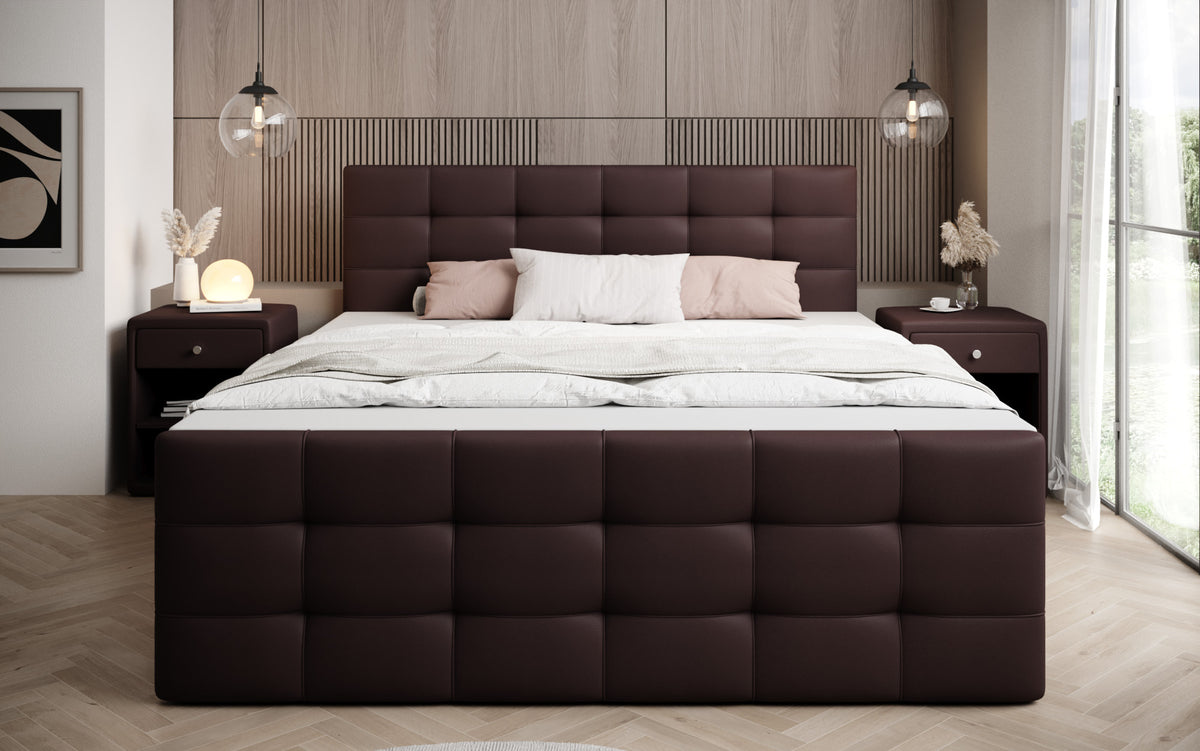 Boxspringbett Luxor Kunstleder mit Stauraum