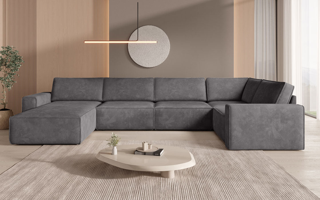 Modular Sofalandschaft U Yuma aus Cord