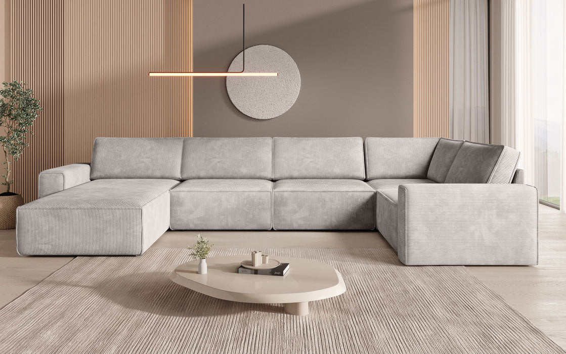 Modular Sofalandschaft U Yuma aus Cord