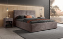 Designer Polsterbett Elara in Cord mit Stauraum