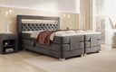 Velora Velvet Electrically Adjustable Box Spring Bed with LED