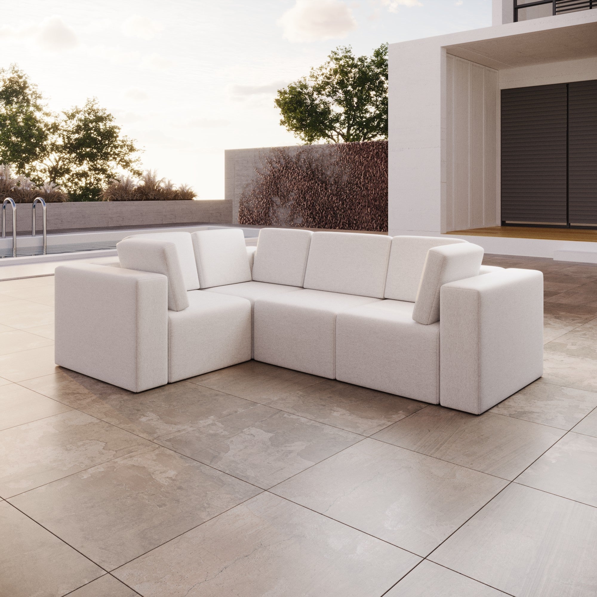 Canapé de jardin modulable Eden L