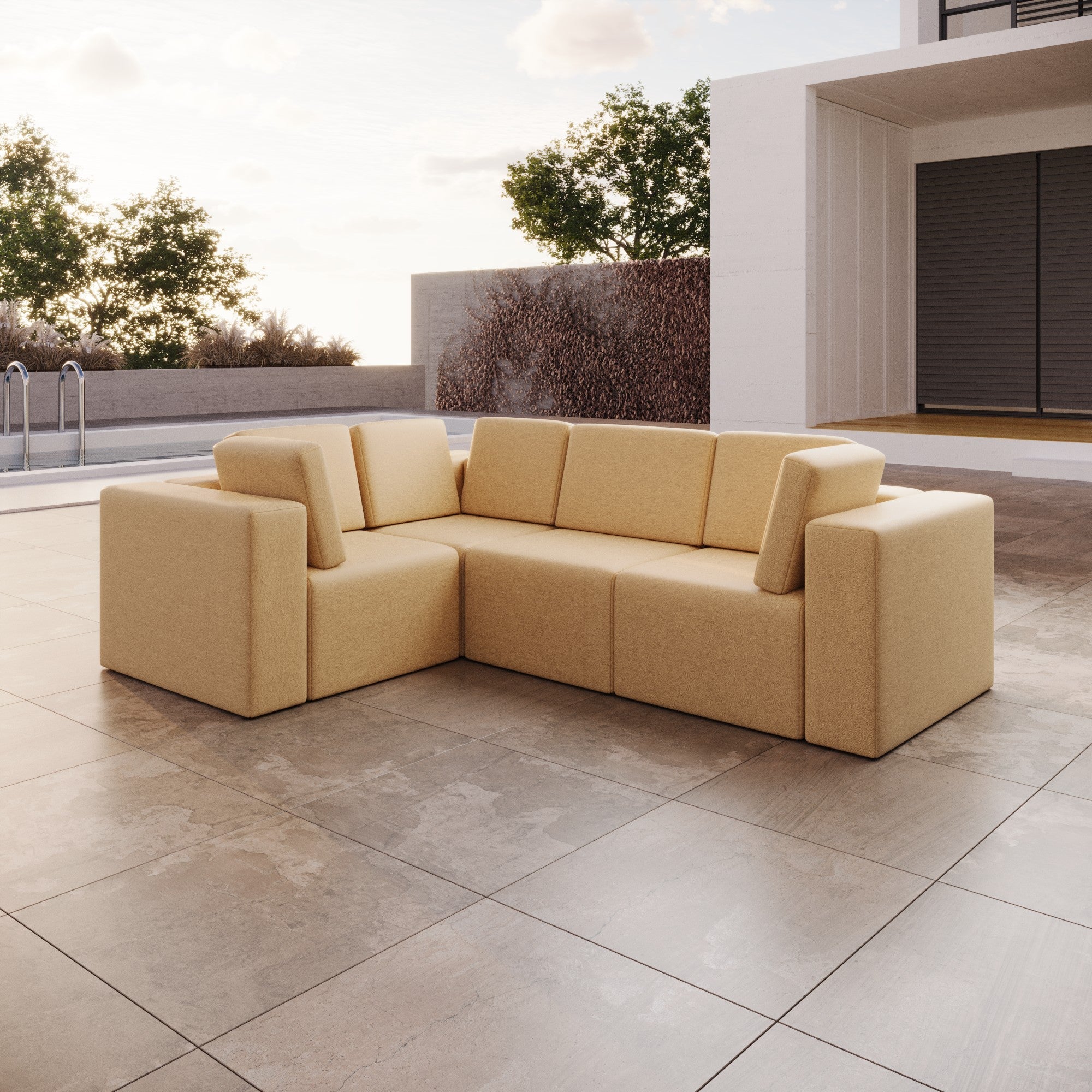 Canapé de jardin modulable Eden L