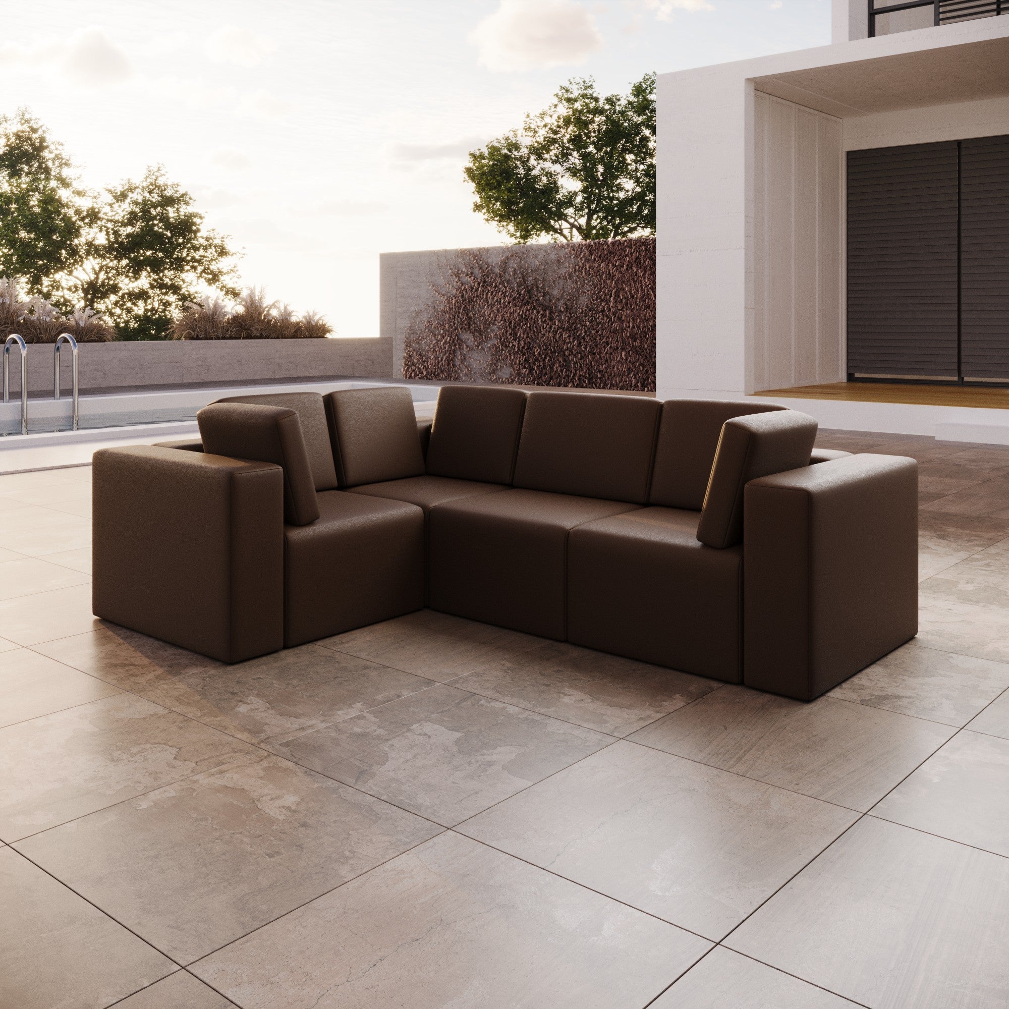 Canapé de jardin modulable Eden L