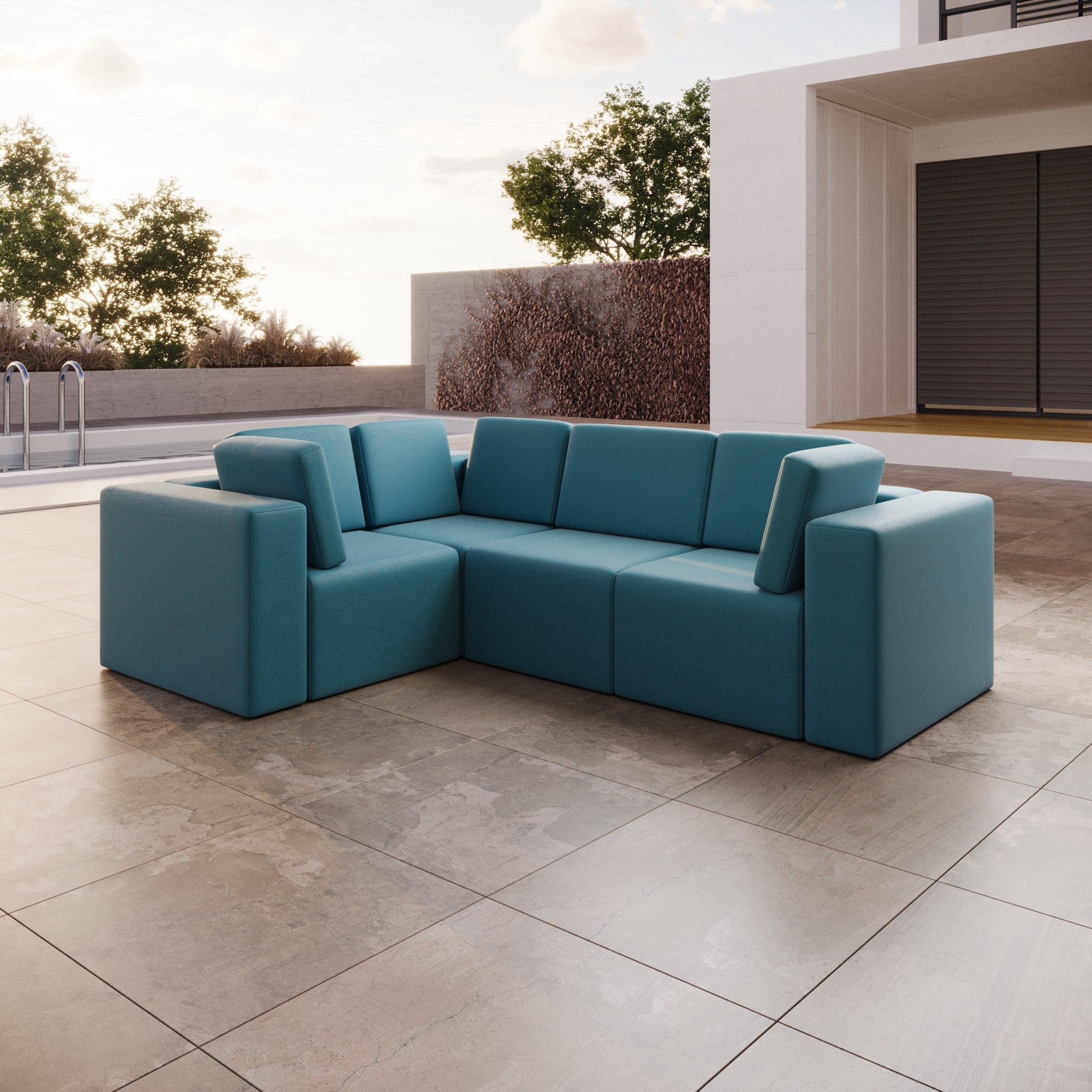 Canapé de jardin modulable Eden L