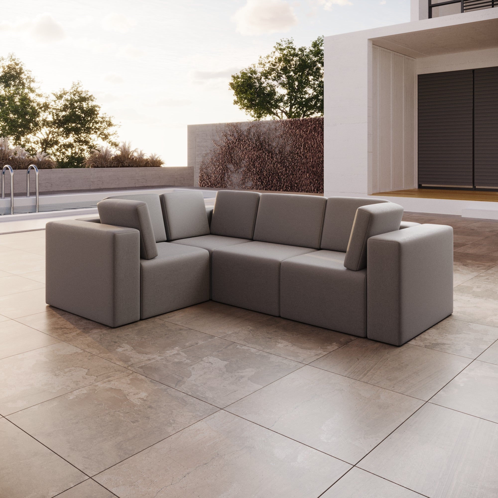 Canapé de jardin modulable Eden L
