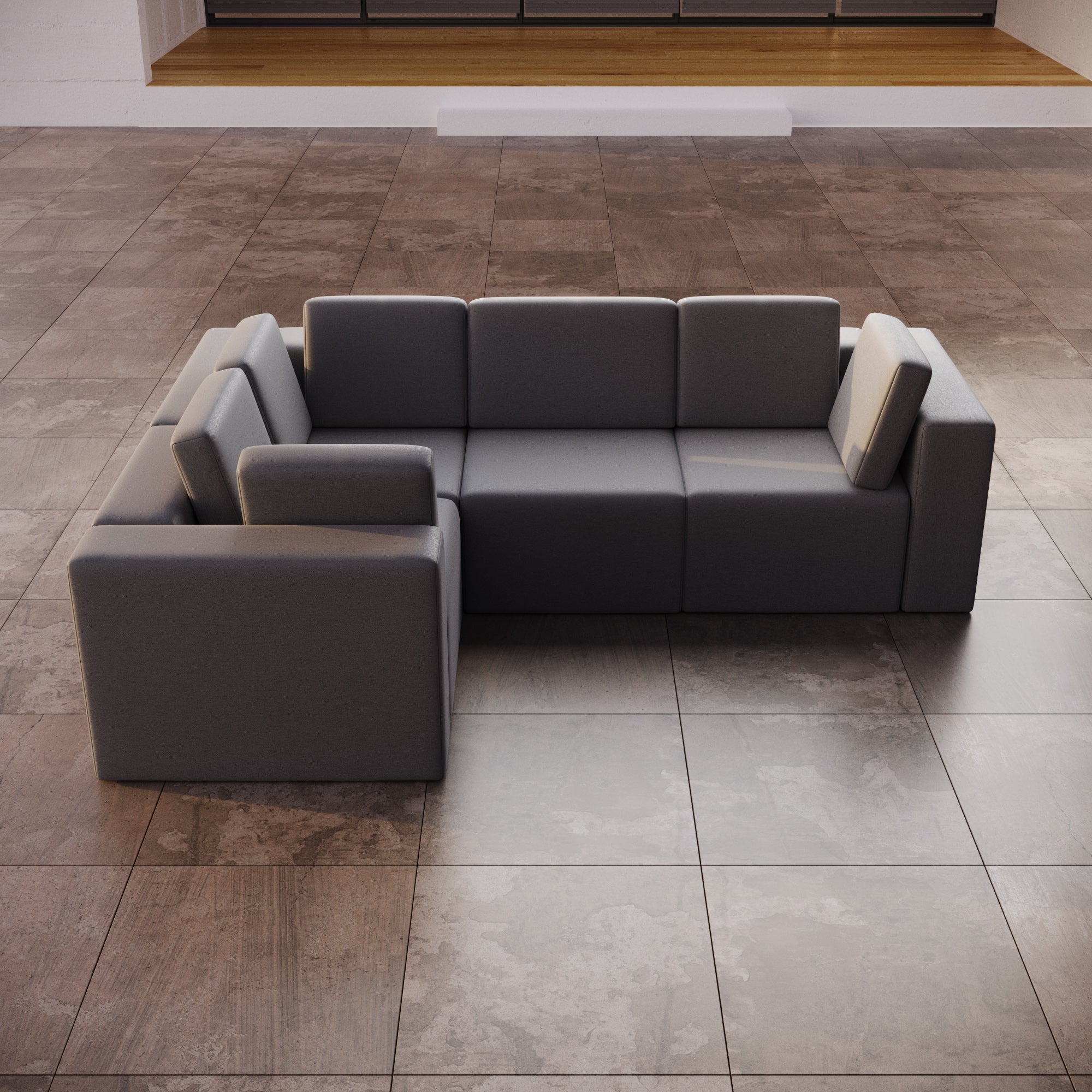 Canapé de jardin modulable Eden L