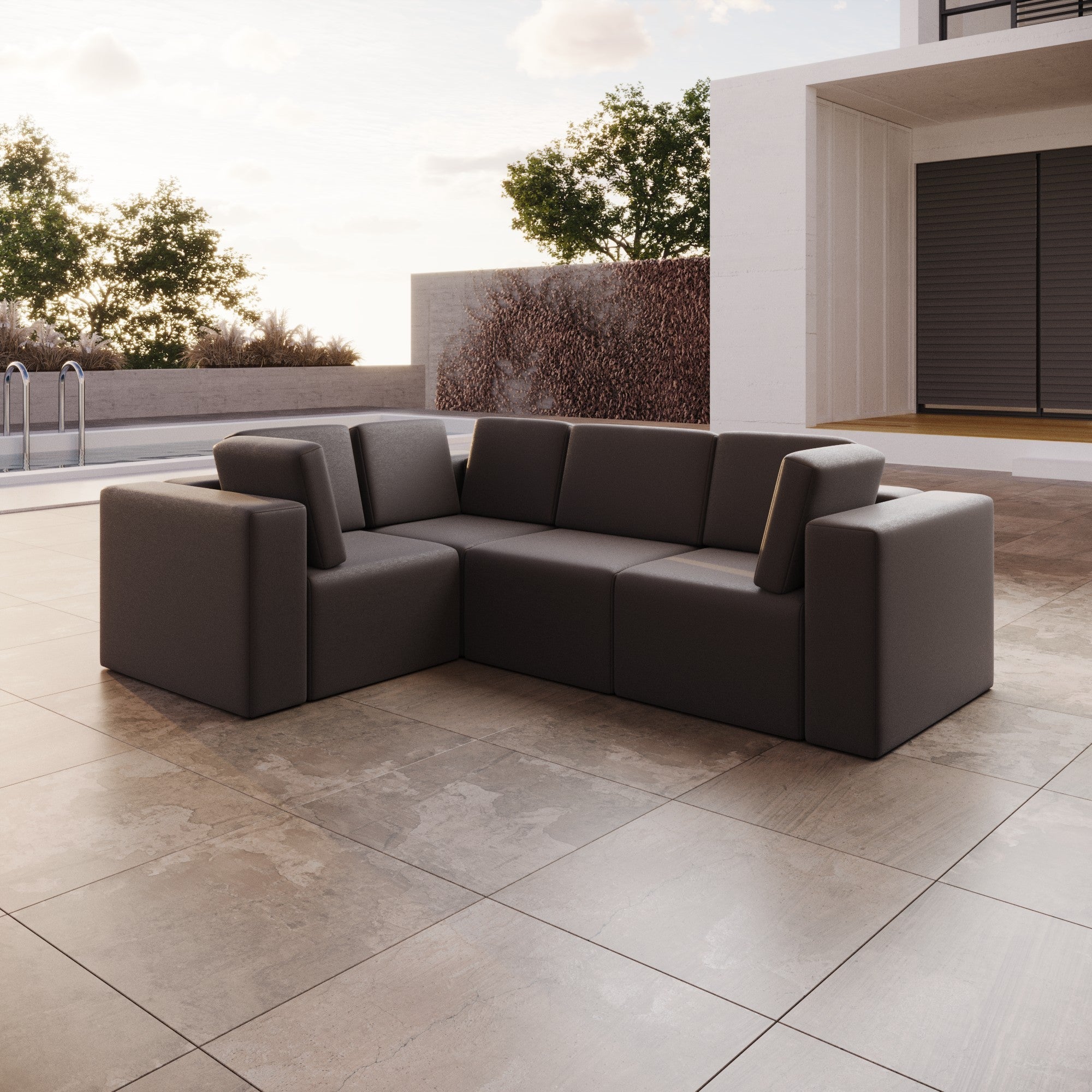 Canapé de jardin modulable Eden L