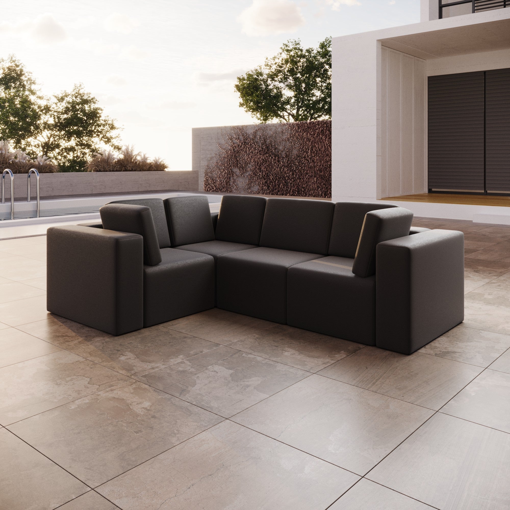 Canapé de jardin modulable Eden L