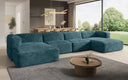 Designer Sofa Comfy U in Corduroy