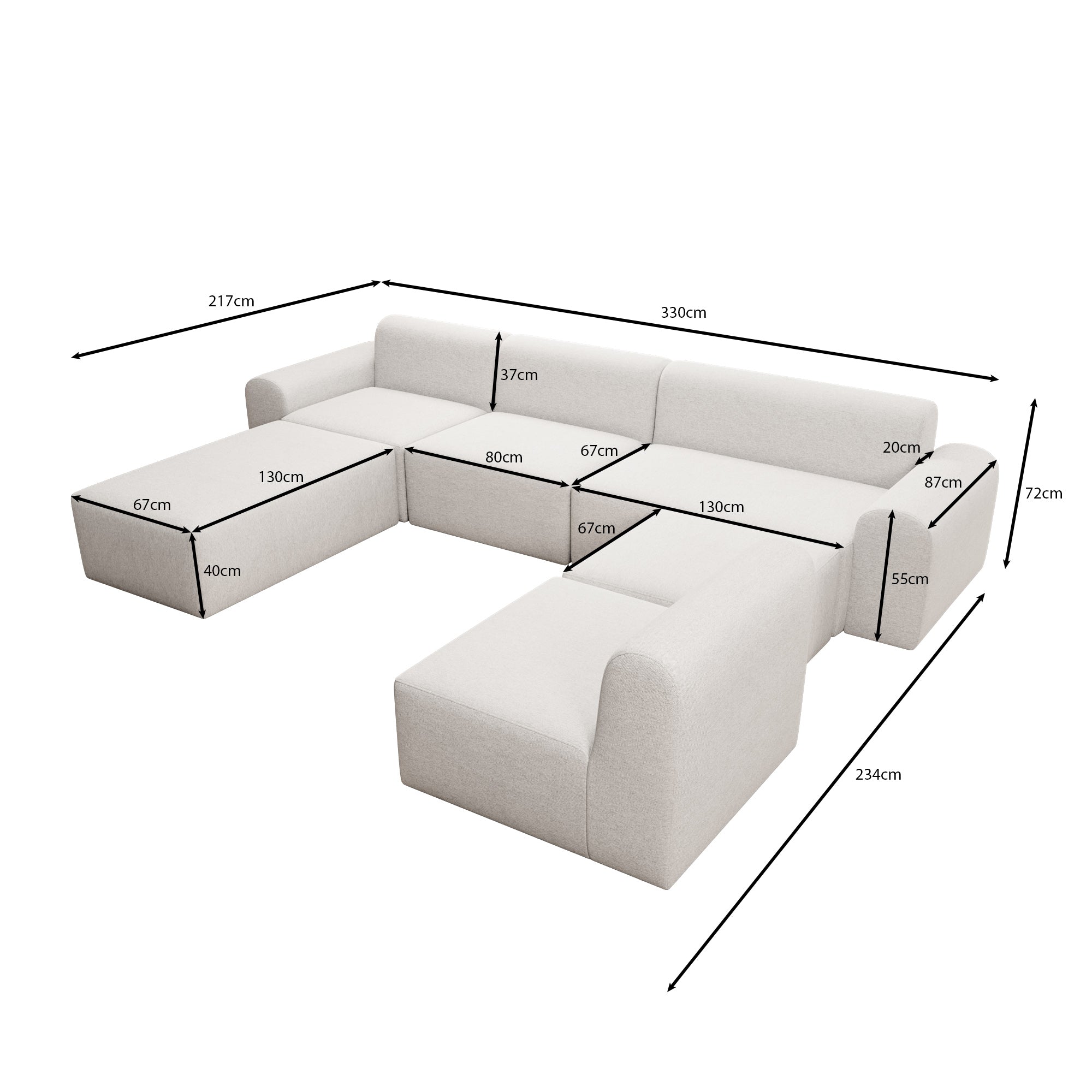 Modulares Gartensofa Relax U
