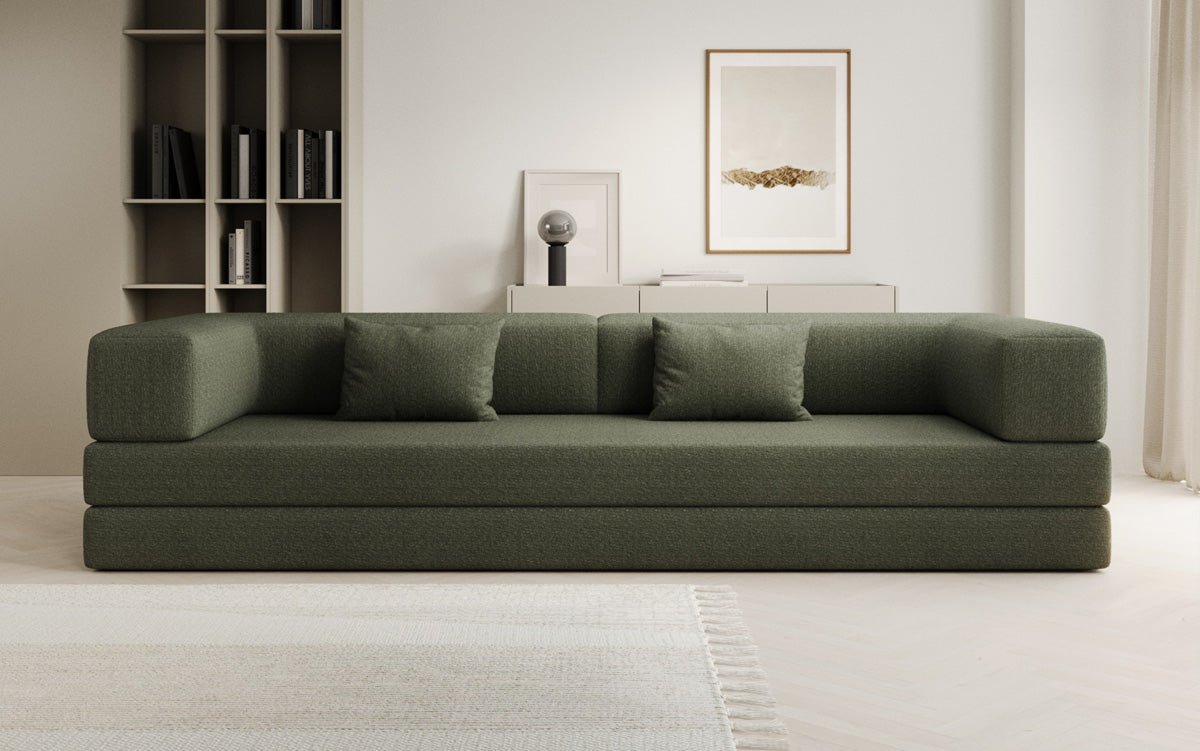Canapé designer Lazy 3 places XXL en bouclé
