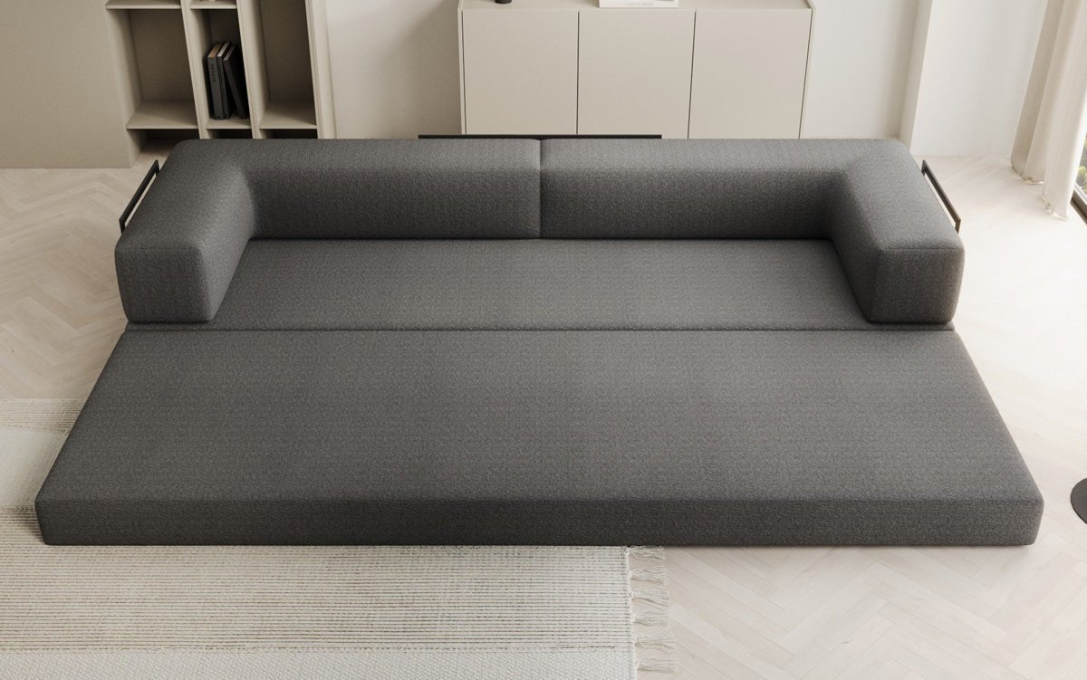 Canapé designer Lazy 3 places XXL en bouclé