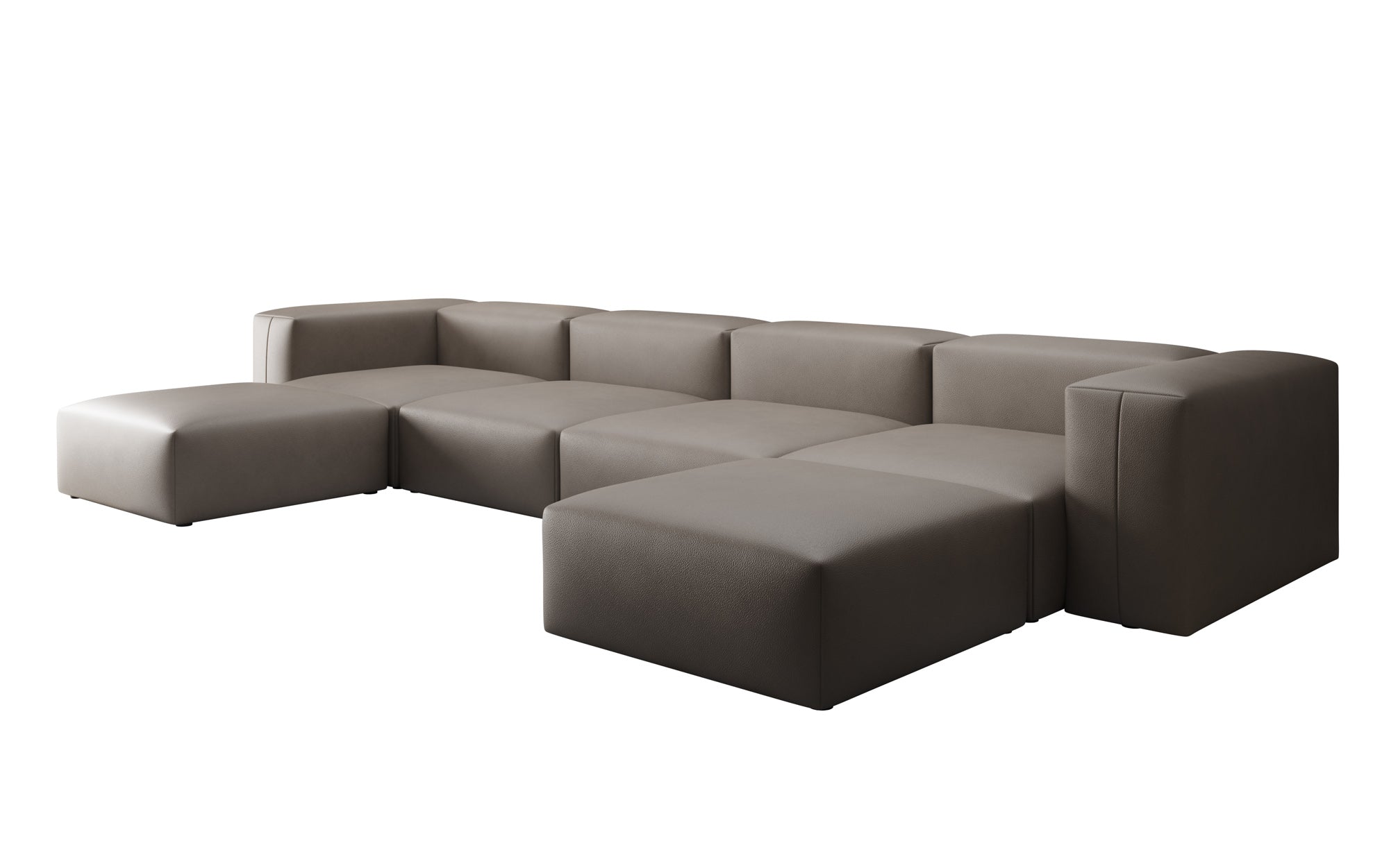 Canapé Designer U Snug en cuir véritable