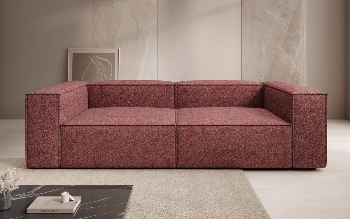 Designer Sofa Lesley 3 Sitzer in Strukturstoff