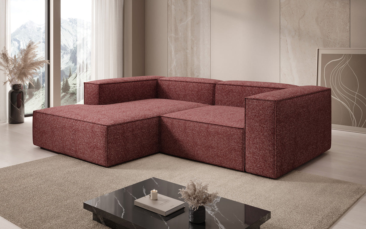 Designer Ecksofa Lesley Mini in Strukturstoff