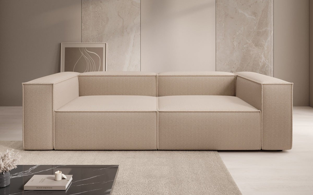 Canapé design Lesley 3 places en Bouclé