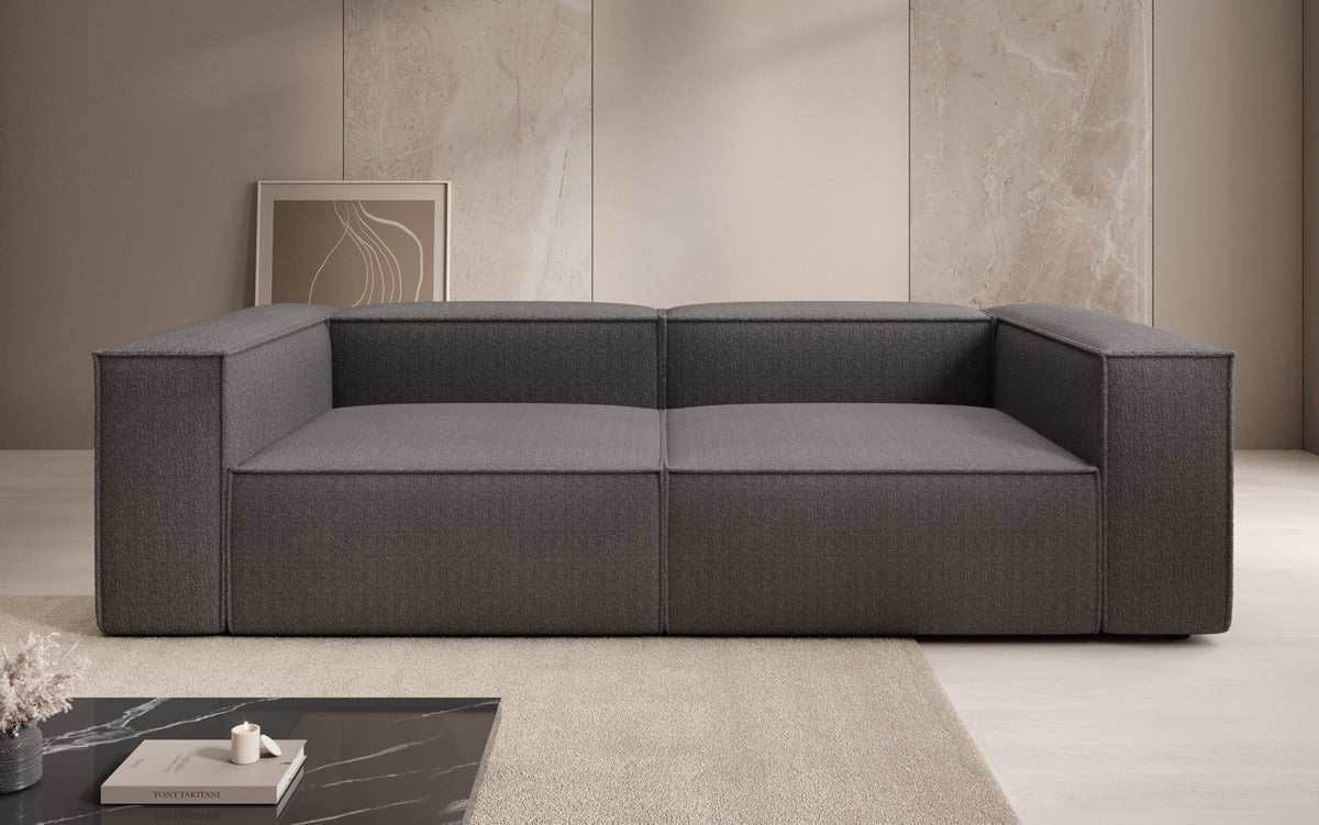 Canapé design Lesley 3 places en Bouclé