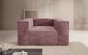 Canapé fauteuil designer Lesley en Côtelé