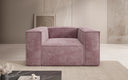 Canapé fauteuil designer Lesley en Côtelé