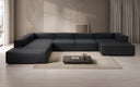 Designer Sofa Lesley U XXL in Echtleder