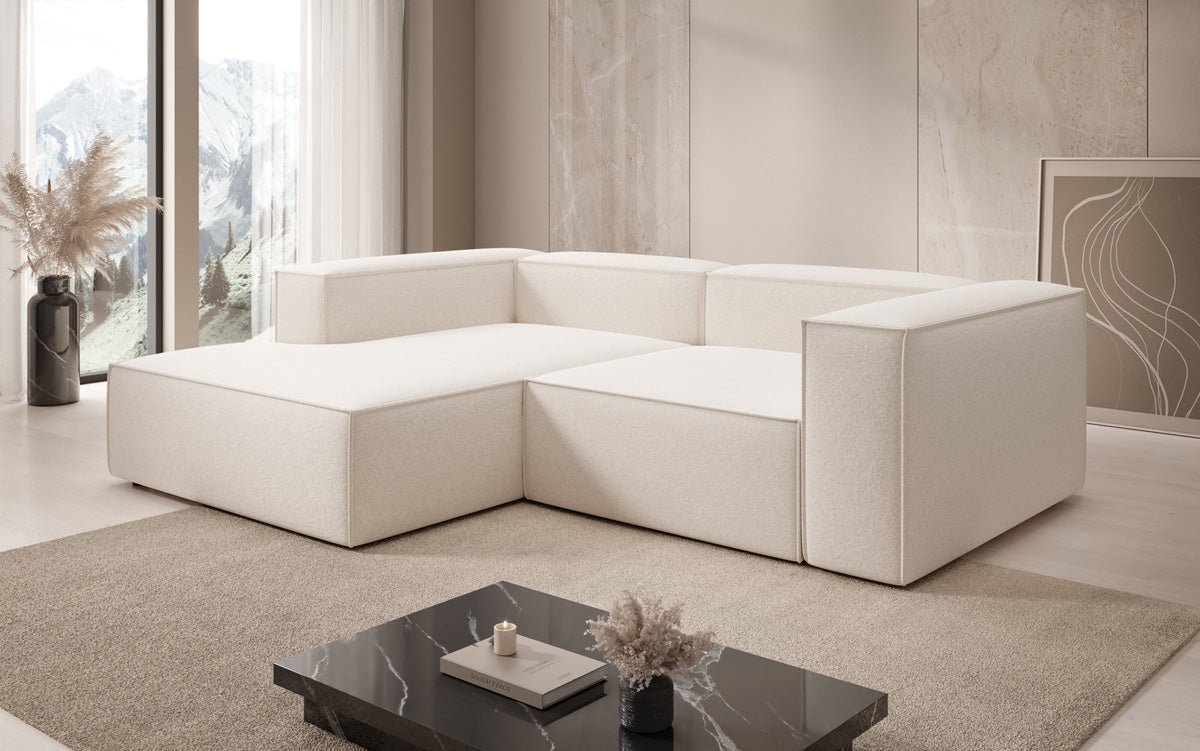 Designer Sofa Lesley L Mini in Strukturstoff