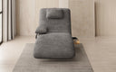 Designer Relax Lounger Velour Corduroy with Swivel Function and Side Table