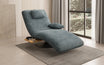 Designer Relax-Liege Velor Cord mat Dréifunktioun an engem Beistelltisch