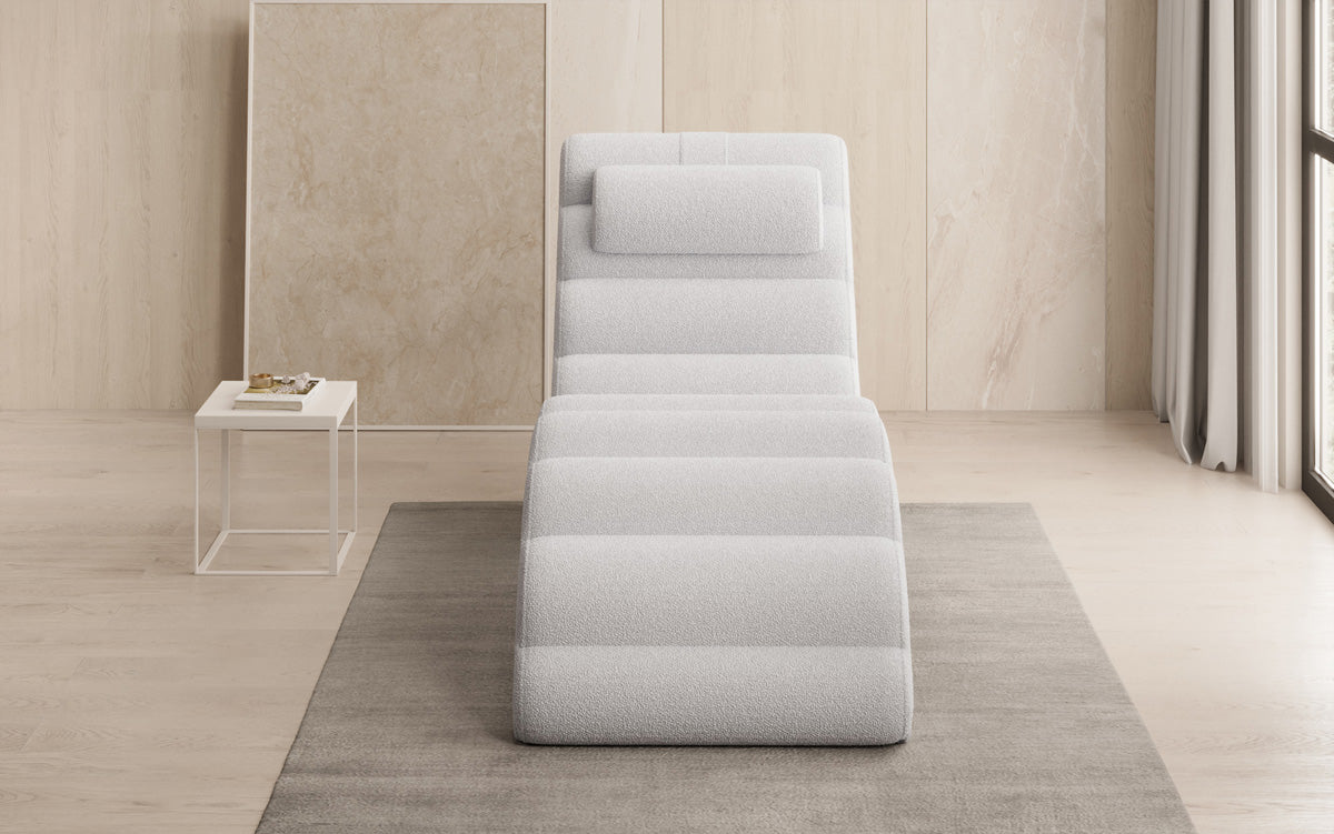 Designer Relax Lounger Malina in Bouclé