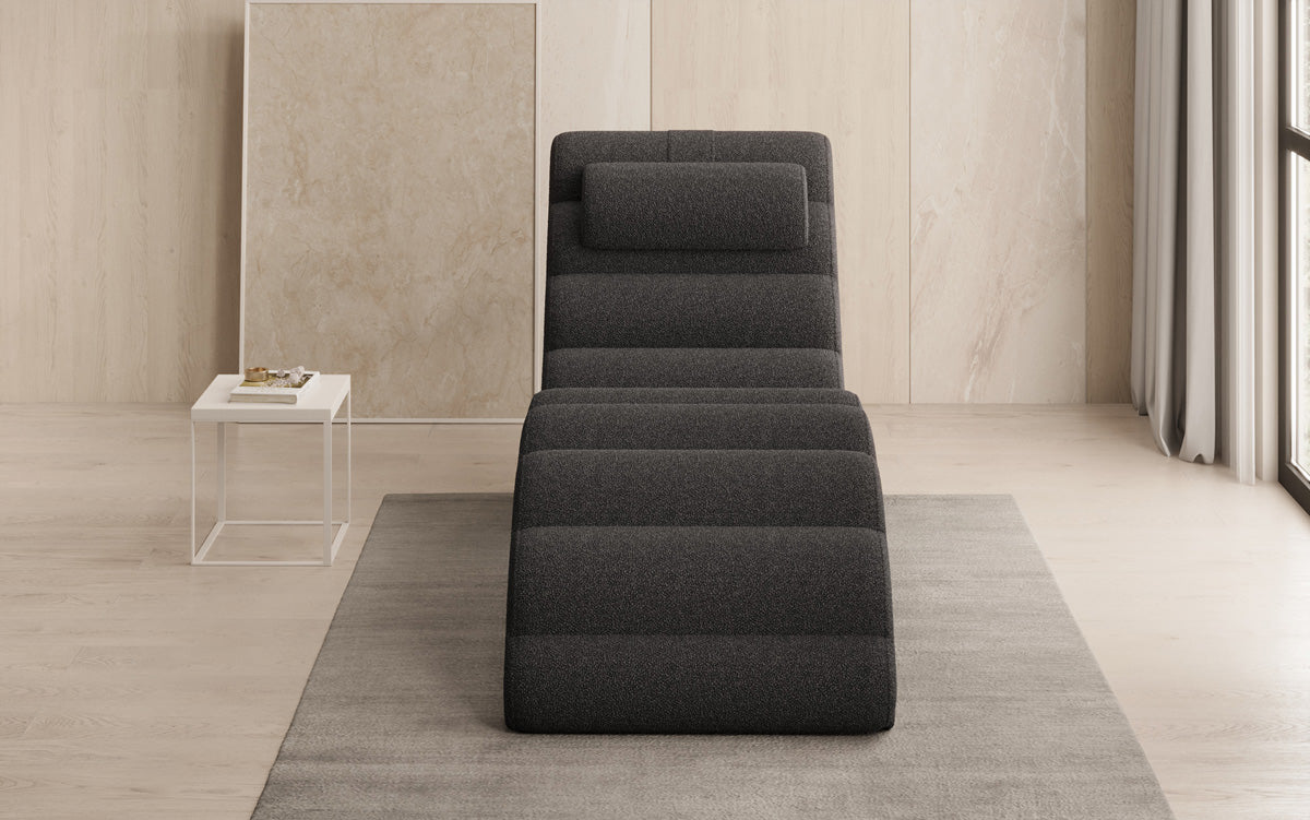 Designer Relax Lounger Malina in Bouclé