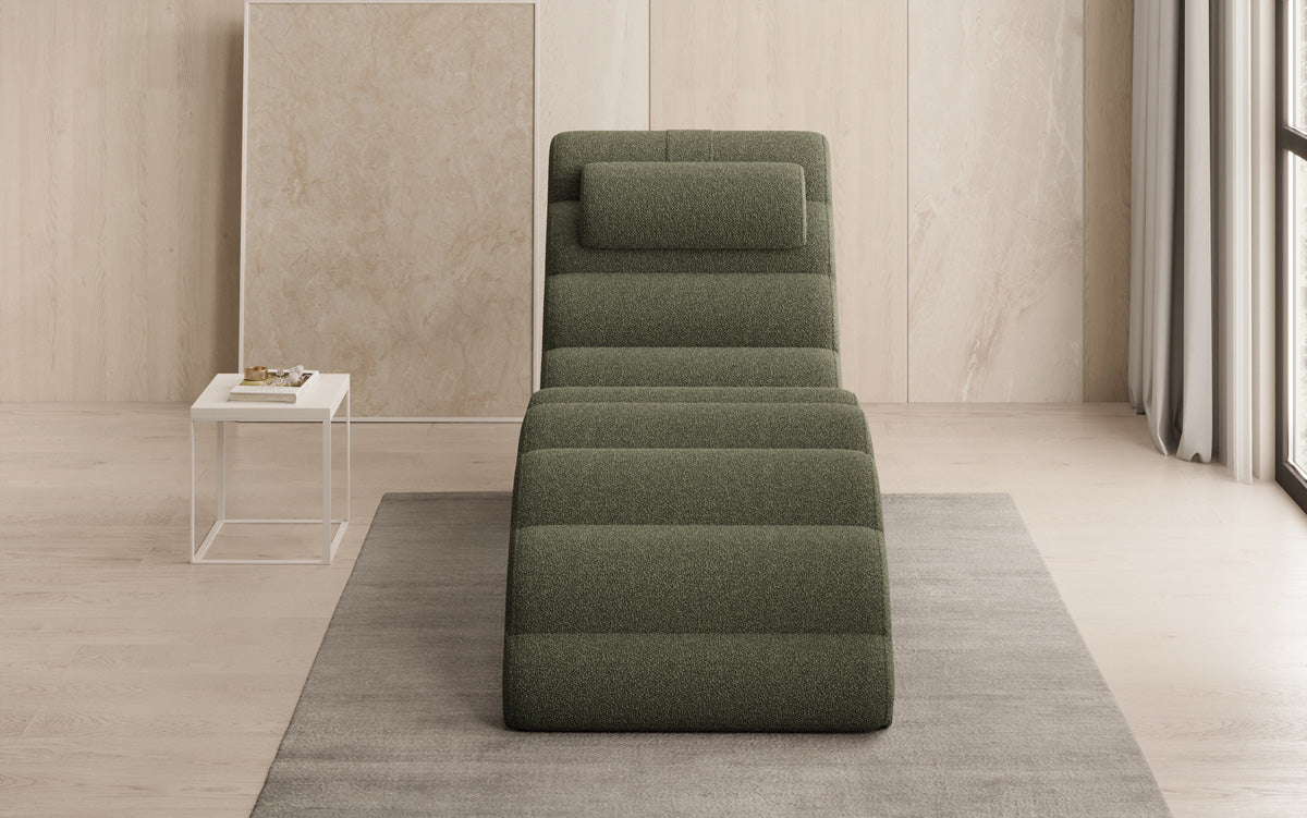 Designer Relax Lounger Malina in Bouclé