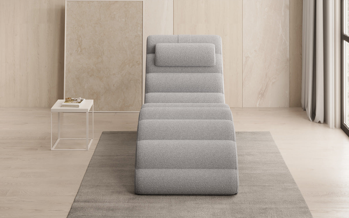 Designer Relax Lounger Malina in Bouclé