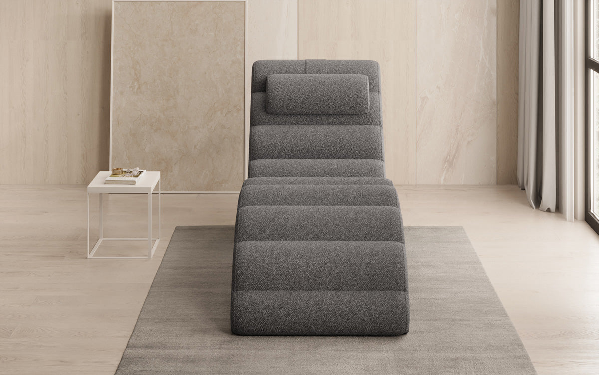 Designer Relax Lounger Malina in Bouclé
