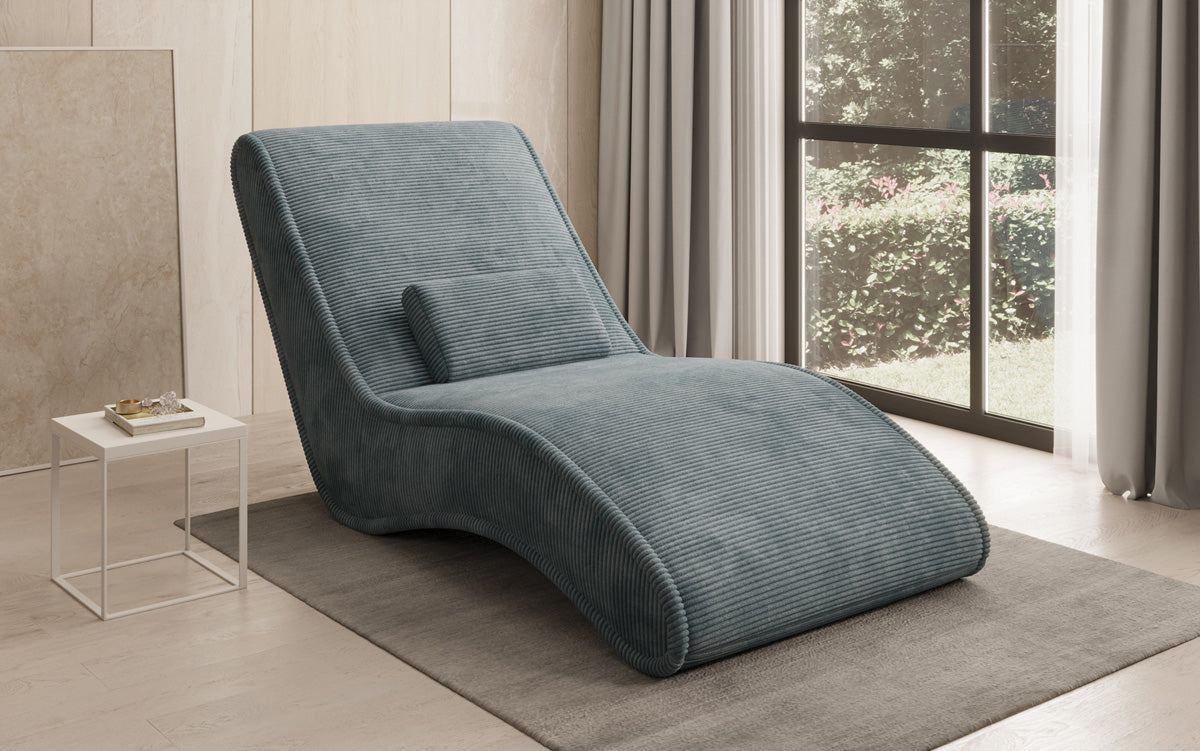 Designer Relax Lounger Lunaris 80 in Corduroy