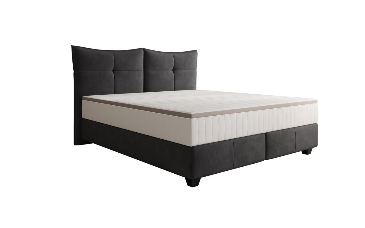 Lit boxspring Veyora en Velours